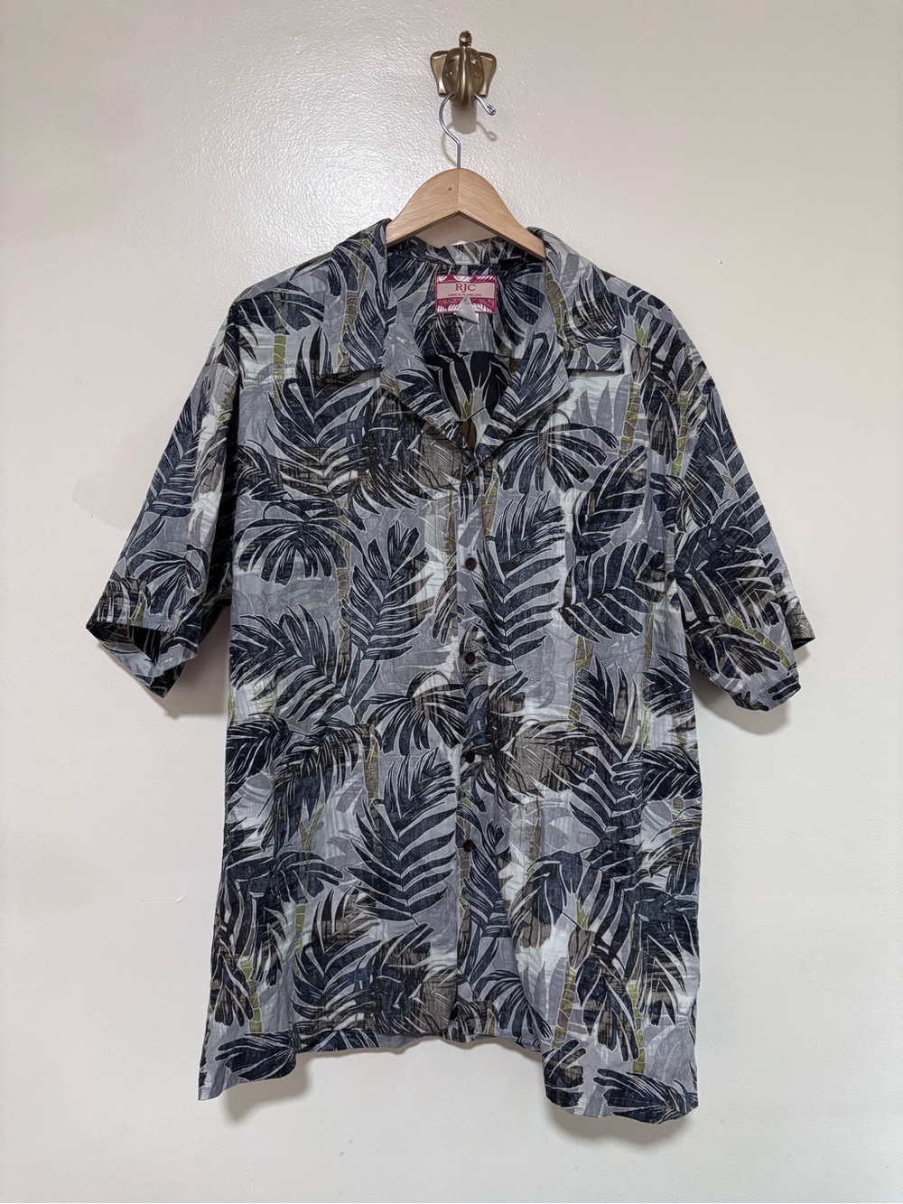 Made in Hawaii USA Tropical Leaf 3X Resort Beach Hawaiian Vacation 100% Cotton